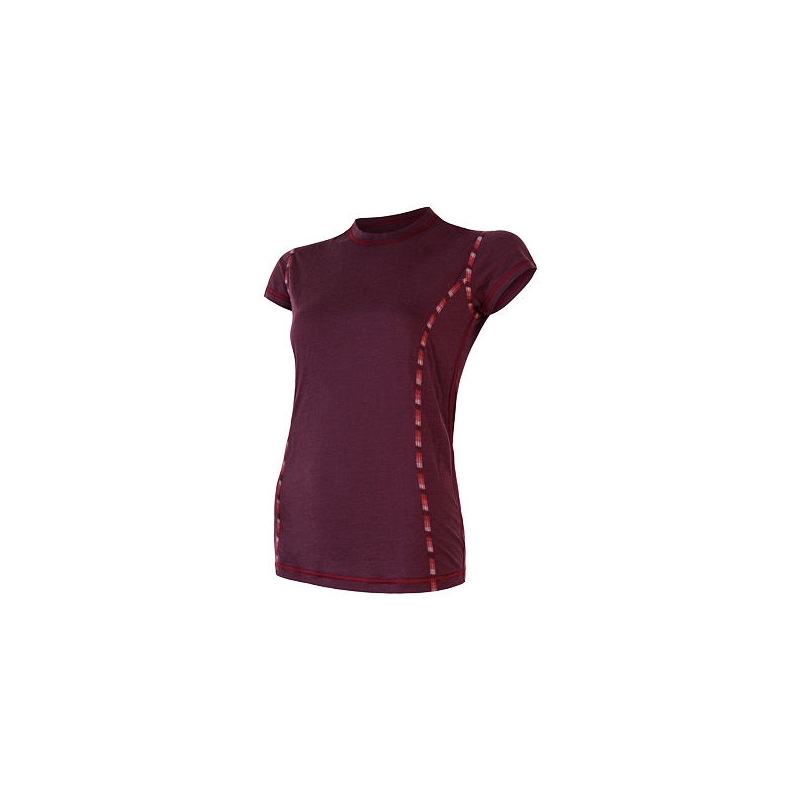 Damen Sensor Merino Air T-shirt burgundy Ausverkauf