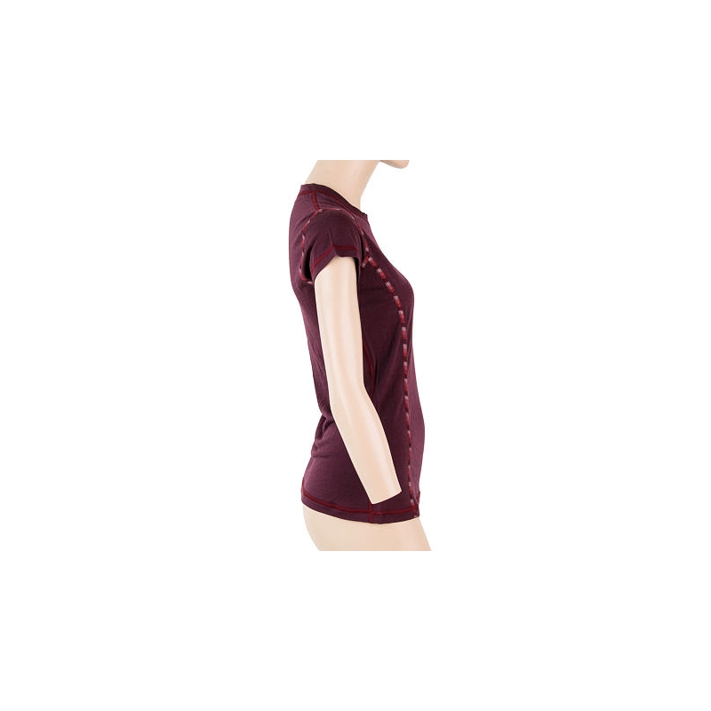 Damen Sensor Merino Air T-shirt burgundy Ausverkauf