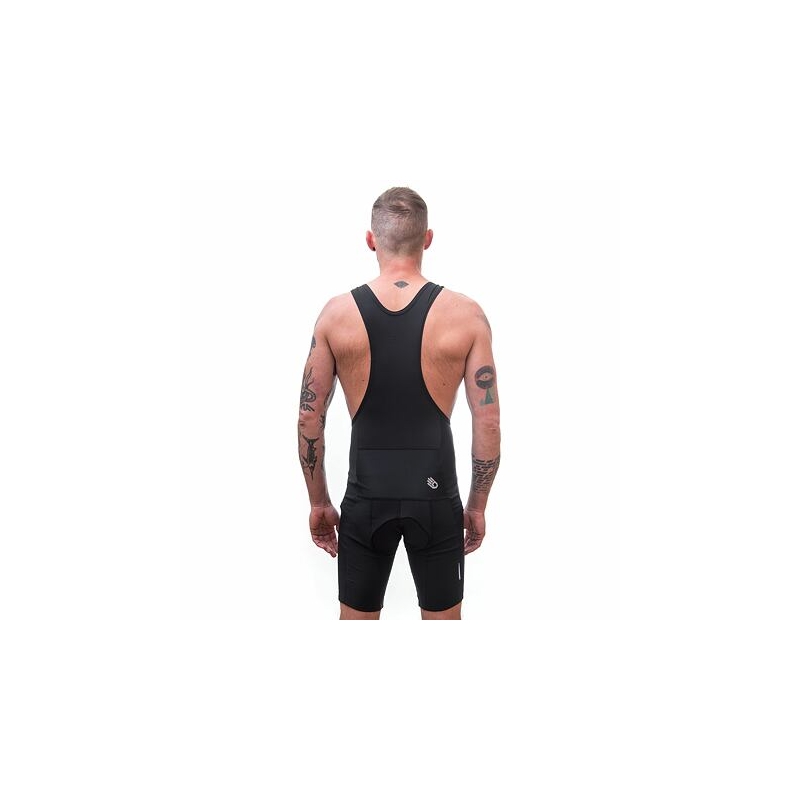 SENSOR CYKLO ENTRY kurze Herrenhose mit Hosenträgern echt schwarz Ausverkauf
