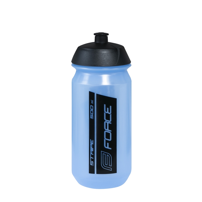 FORCE Stripe Flasche 0,5 l blau-schwarz Ausverkauf