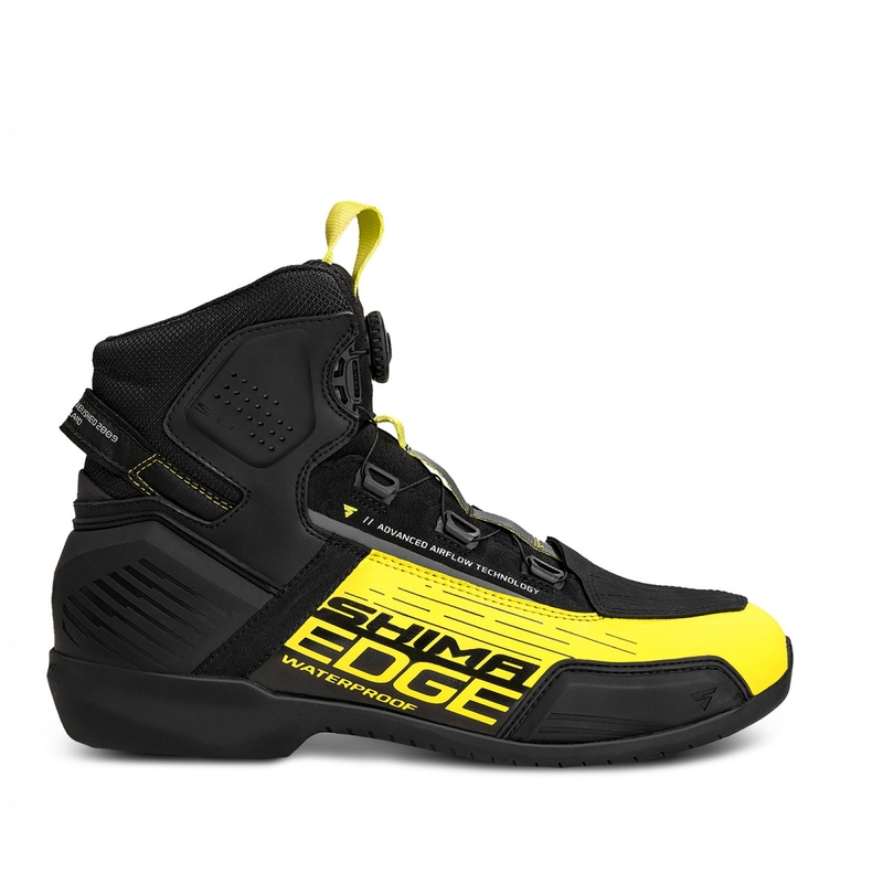 Motorradstiefel Shima Edge WP schwarz-fluo gelb