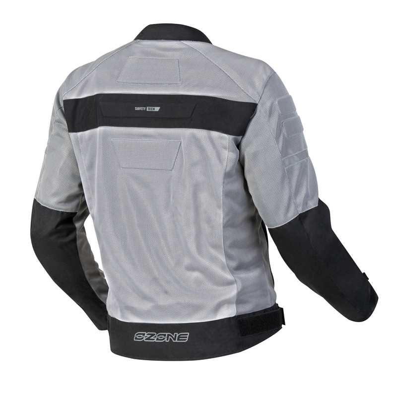 Ozone Dart Motorradjacke silber-schwarz