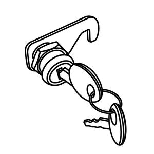 Locking system SHAD 200451R for ATV80