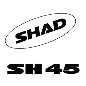 Aufkleber SHAD D1B451ETR weiß for SH45