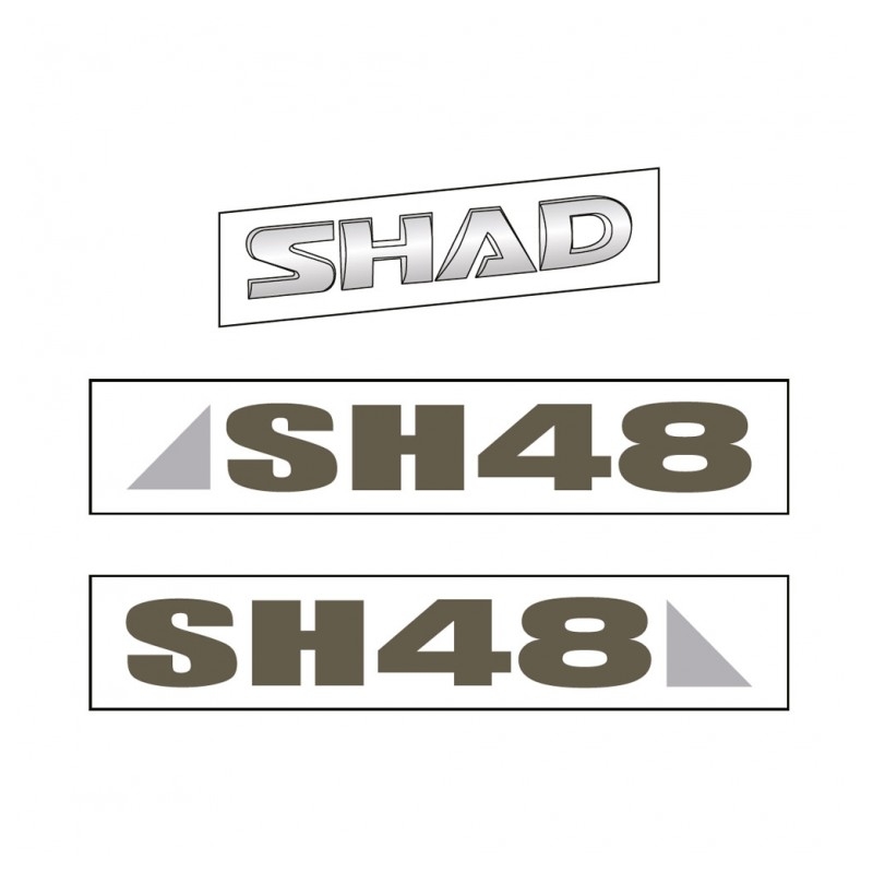 Aufkleber SHAD für SH48 dark grey