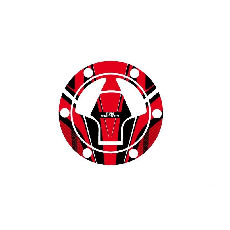 Fuel cap cover PUIG RADIKAL rot für KAWASAKI Ninja 250 R 2008-2012, KAWASAKI EX Ninja 300 2013-2018
