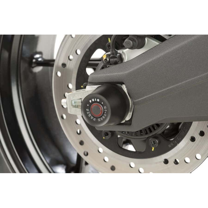 Achsprotektor PUIG schwarz color caps included für HONDA CBR 600 RR 2013-2016