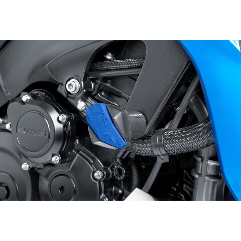 Spare rubber end protector PUIG R12 blau