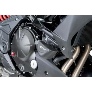 Frame sliders PUIG PRO 7702N black with grey rubber
