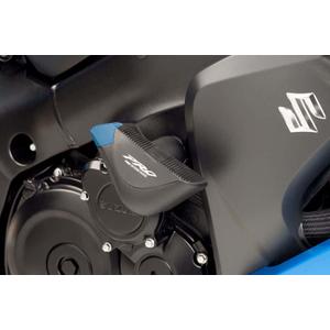 Frame sliders PUIG PRO 7705N black with grey rubber