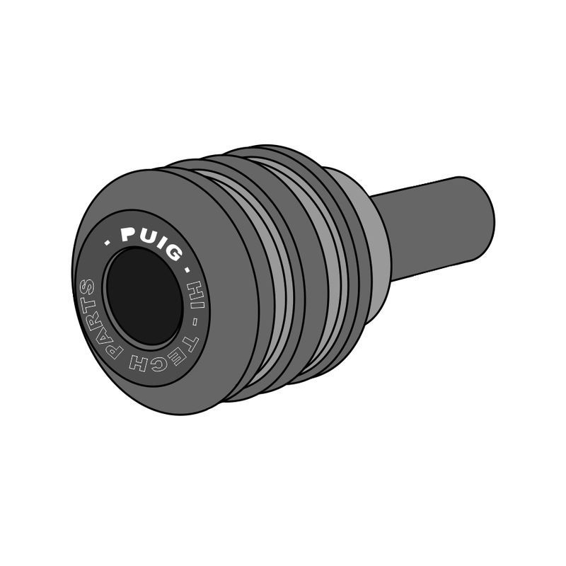 Spare nylon puck PUIG VINTAGE for M10 bolt schwarz