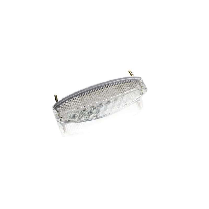 Bremslicht PUIG SMILE (110 x 25 mm) clear lens mit Kennzeichenbeleuchtung für KAWASAKI Z 650 2017-2025, BMW F 800 GT 2013-2018