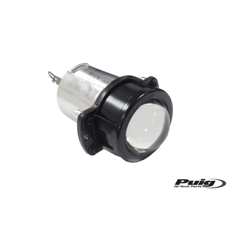 Light + bulb PUIG schwarz homologated