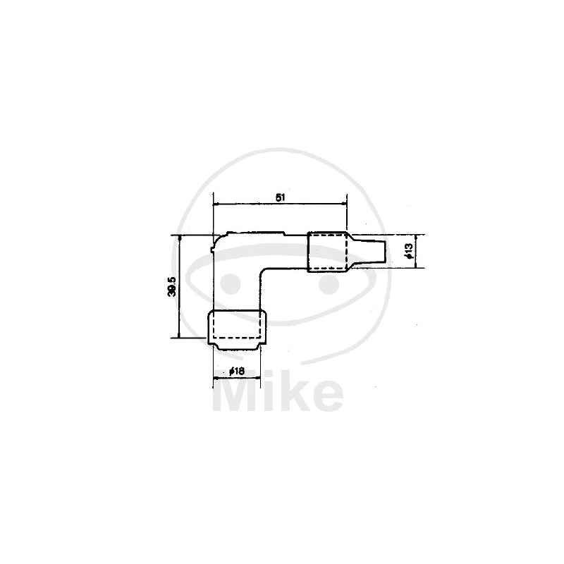 Zündkerzenendstück NGK rot