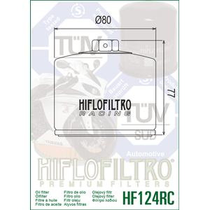 Ölfilter HIFLOFILTRO HF124RC Racing