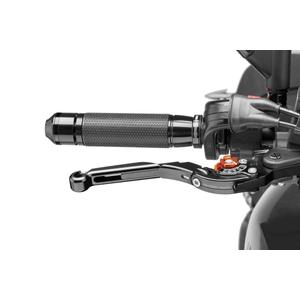 Bremsehebel ohne Adapter PUIG extendable folding schwarz/orange