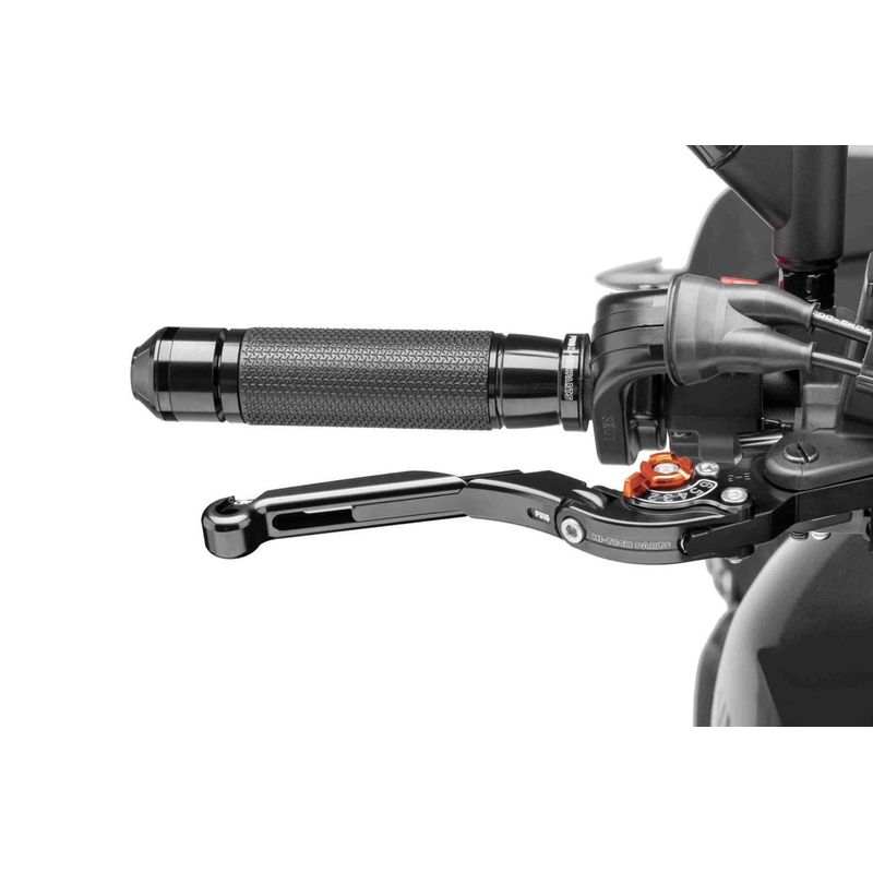 Bremsehebel ohne Adapter PUIG extendable folding schwarz/orange