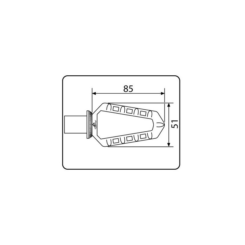 Fussratsen ohne Adapter PUIG TRAIL orange with rubber