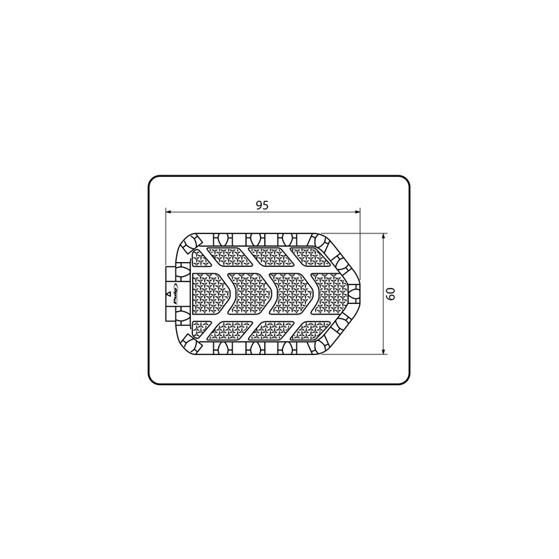 Fussratsen ohne Adapter PUIG ENDURO rot with rubber Ausverkauf