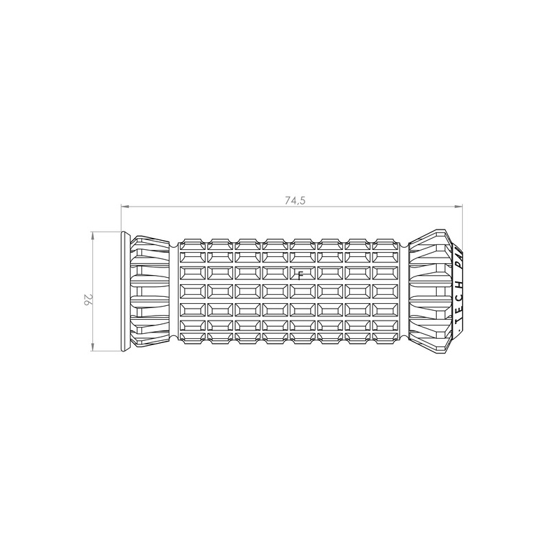Fussratsen ohne Adapter PUIG R-FIGHTER grün