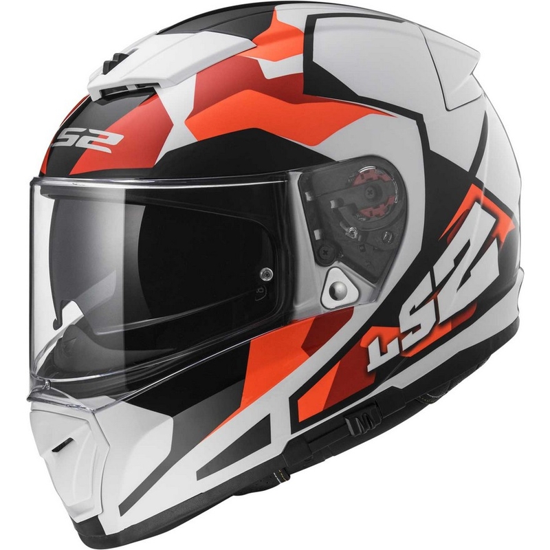 Helm LS2 FF390 Breaker Sergent weiß-rot-orange
