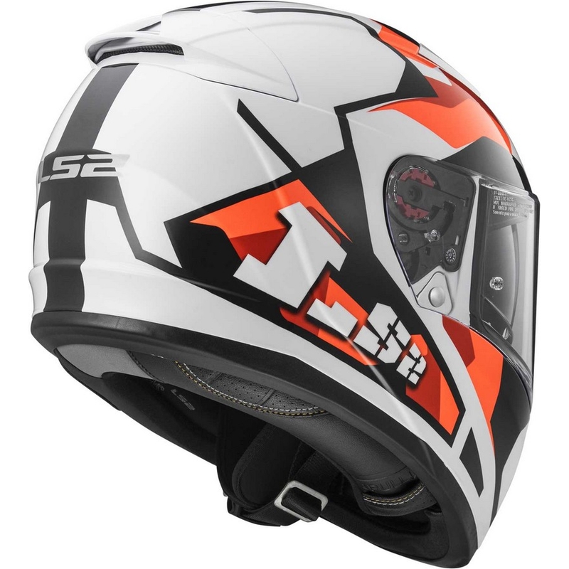 Helm LS2 FF390 Breaker Sergent weiß-rot-orange