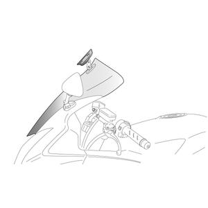 Windschutzscheibe PUIG TOURING WITH VISOR 5905H getönt