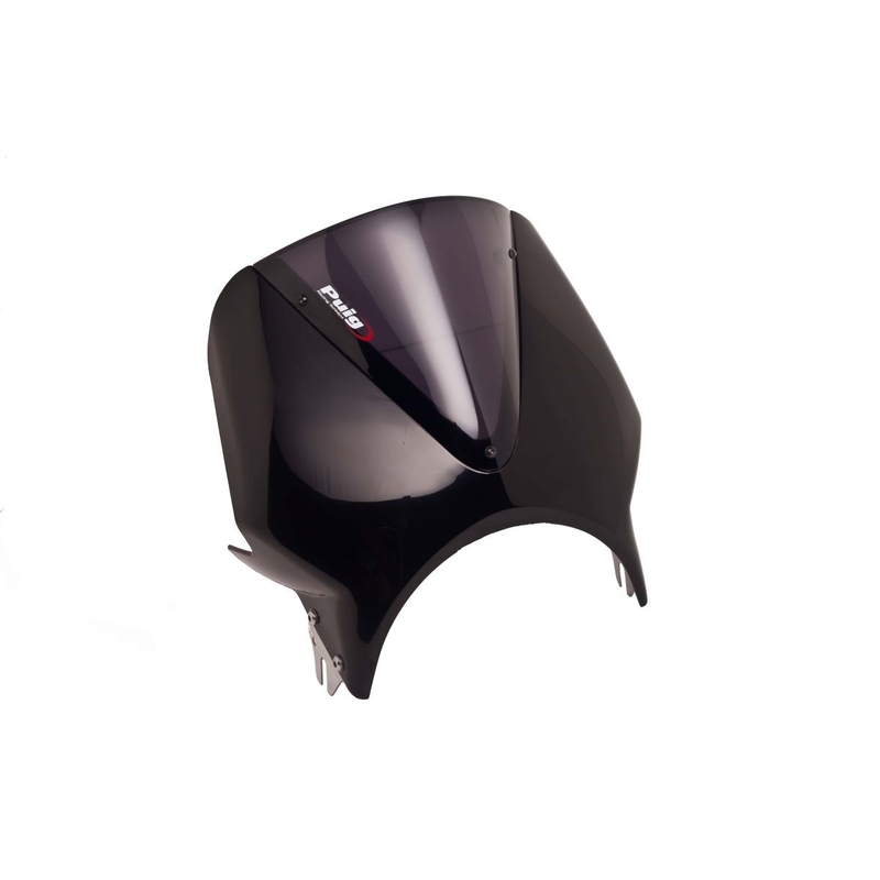 Windschirm PUIG VISION black/dark smoke