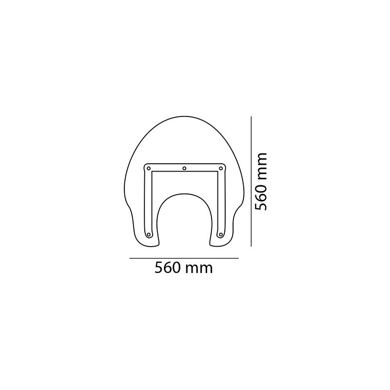 Windschirm PUIG AMERICA II transparent universell