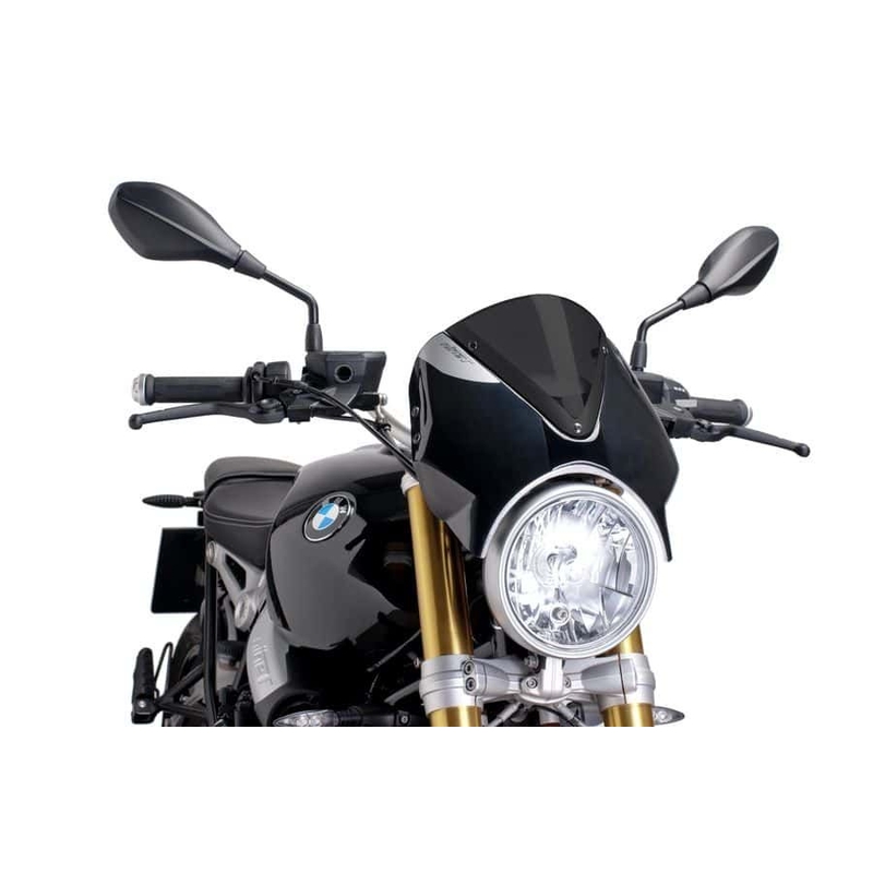 Windschirm PUIG RETROVISION schwarz matt dunkel getönt für BMW R 1200 Nine T 2013-2024