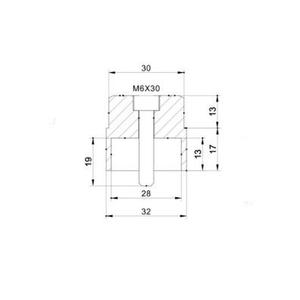 Spiegeladapter PUIG SUPPORT RIGHT/LEFT STREET TWIN/STREE 9500N schwarz to bar end