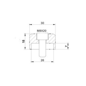 Spiegeladapter PUIG ADAPTER REAR MIRROR HI-TECH IV MOD. KAWASAKI 9584N schwarz to bar end