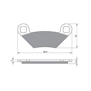 Bremsbeläge GOLDFREN 300 S33 OFF-ROAD FRONT