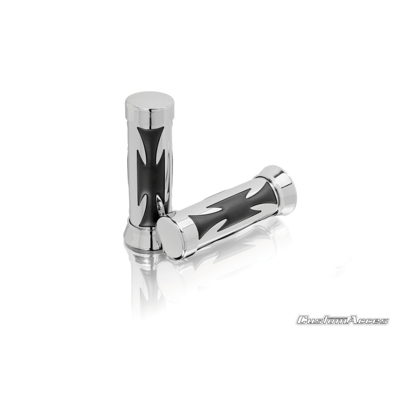 Handgriffe CUSTOMACCES CRUZ DE MALTA Edestahl d 25,4mm