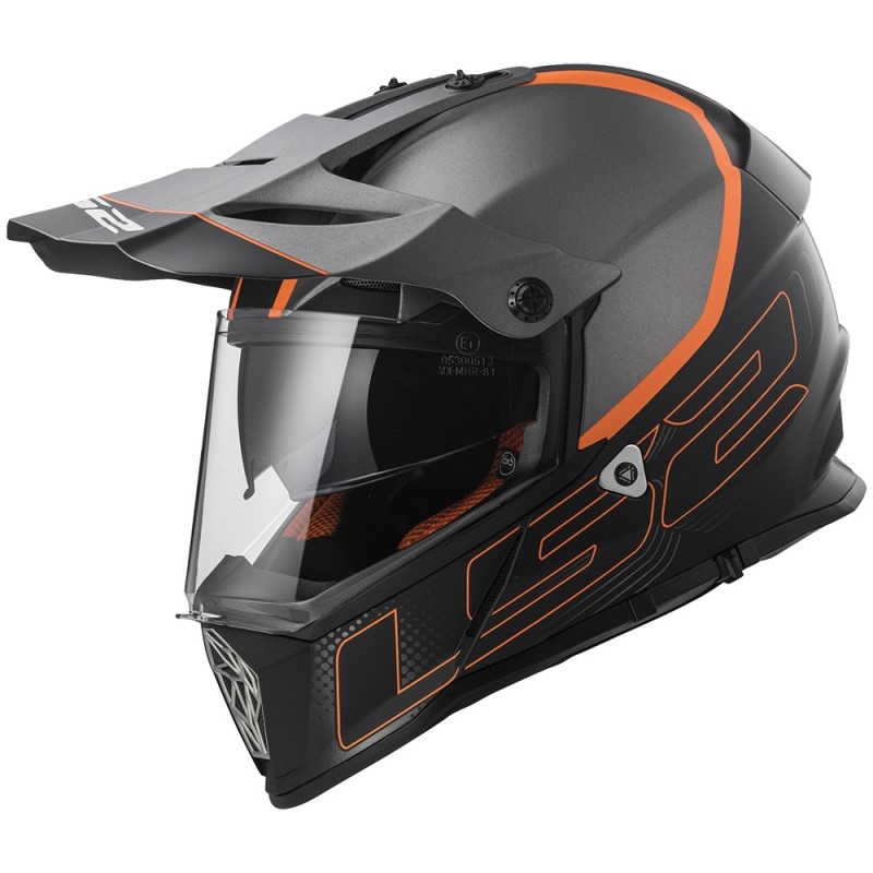 Přilba LS2 MX436 Pioneer Element matná titanová