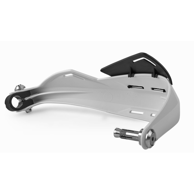 Handguard POLISPORT EVOLUTION INTEGRAL with mounting kit (?22 mm) weiß