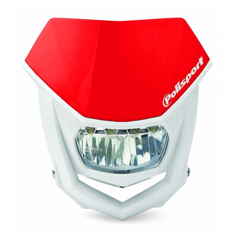 Maske mit Leuchte POLISPORT HALO LED rot CR 04