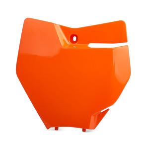Number plate POLISPORT 8664900001 orange KTM 16