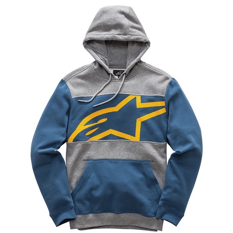 Alpinestars Protokoll Fleece-Sweatshirt grau-blau