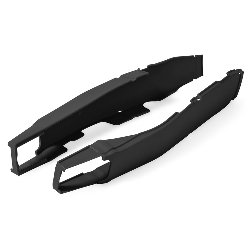 Swingarm protectors POLISPORT PERFORMANCE schwarz für KAWASAKI KX 250 (F) 4T 2012-2016, KAWASAKI KX 450 (F) 2012-2015