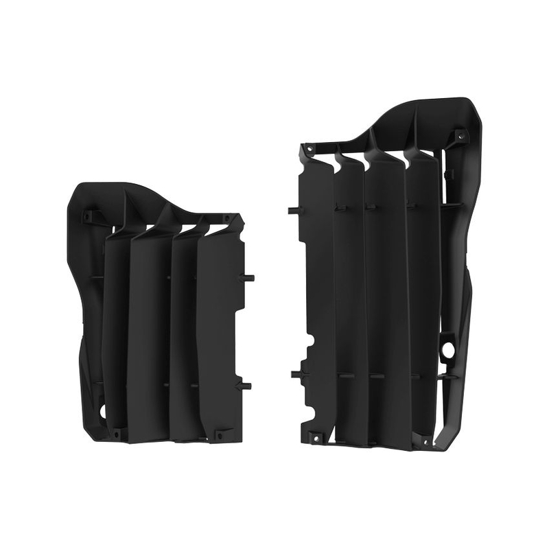 Radiator louvers POLISPORT schwarz für HONDA CRF 450 R 2017-2020, HONDA CRF 450 RX 2017-2020