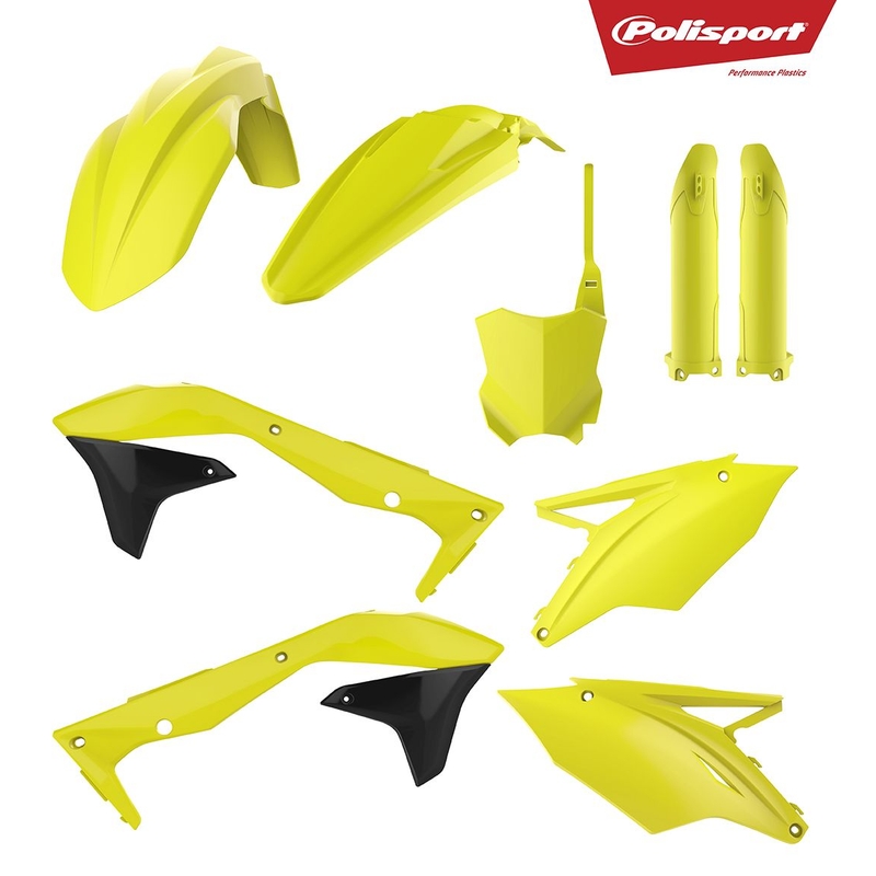 Satz Kunststoffteile POLISPORT Flo yellow für KAWASAKI KX 450 (F) 2016-2018