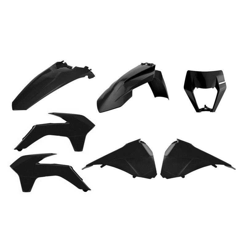 Satz Kunststoffteile POLISPORT restyling schwarz