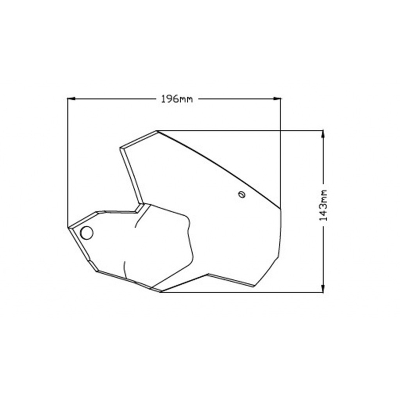 Handelbar deflector PUIG dunkel getönt