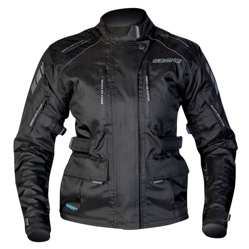 Women's Moto Jacket Ozone Tour Schwarz Ausverkauf