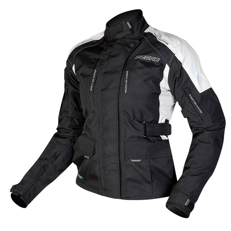 Women's Moto Jacket Ozone Tour schwarz-grau Ausverkauf