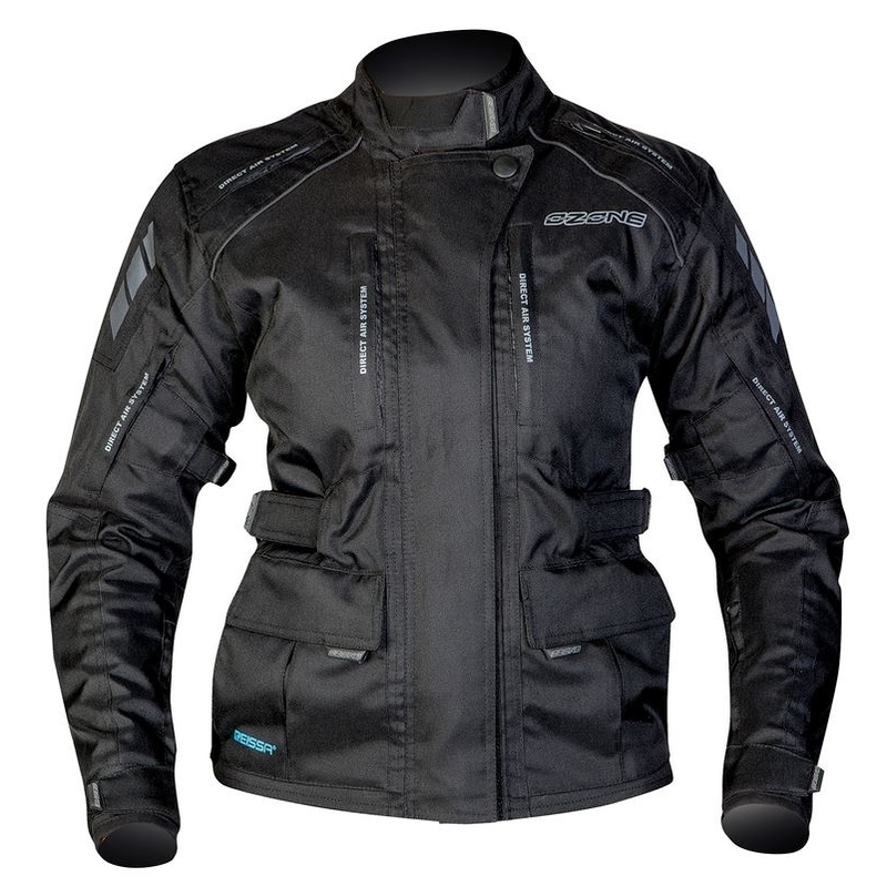 Moto Jacke Ozone Tour Schwarz Ausverkauf