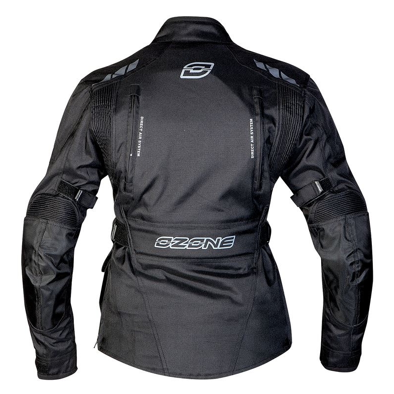 Moto Jacke Ozone Tour Schwarz Ausverkauf