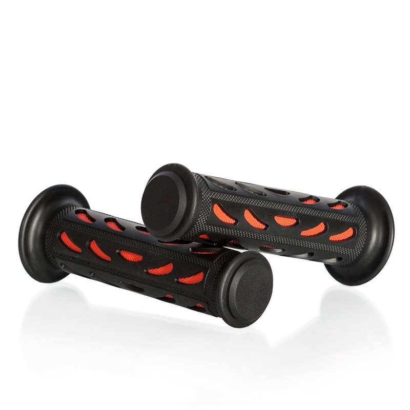 Handgriffe MOTION STUFF ADVANCED schwarz/rot (popular crescent moon design)