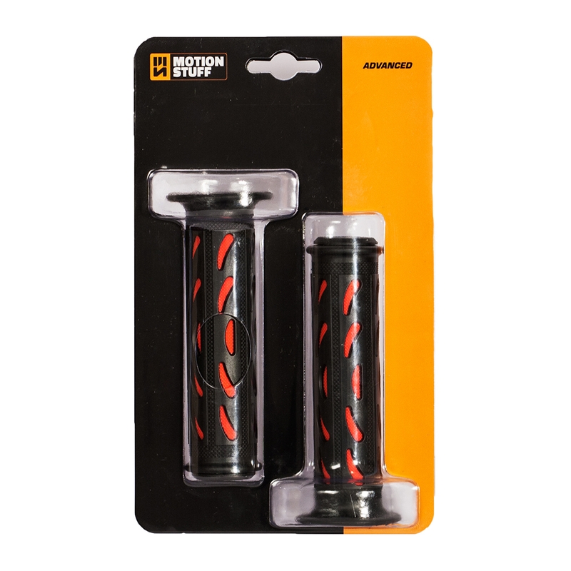Handgriffe MOTION STUFF ADVANCED schwarz/rot (popular crescent moon design)